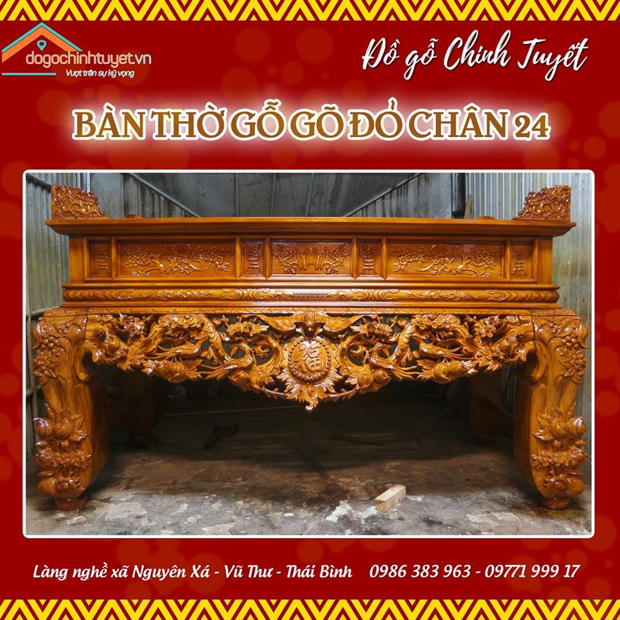 Đồ gỗ Thái Bình - Bàn thờ gỗ gõ